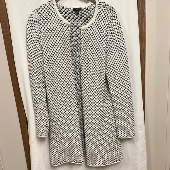 Ann Taylor Factory Black and White Cardigan - Picture 1 of 5